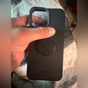 OtterBox Midnight Black Phone Case with Stand